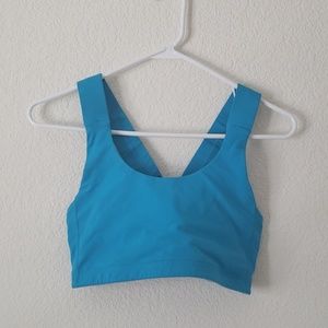 Blue lululemon sports bra